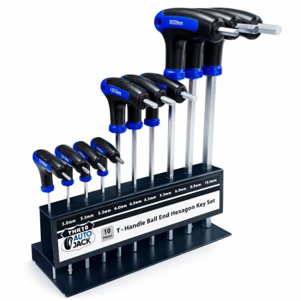 Autojack 10 Piece T-Handle Metric Hex Key Set