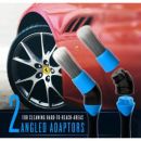Autojack Automotive Detailing 6 Pc Brush Set for Cleaning Car Exterior, Interior, Wheels, Dash, Vents
