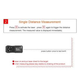 Autojack Handheld Digital Laser Point Distance Meter Tape Range Finder Measure 40m 131ft