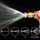 Autojack High Pressure Washer Gun 4000PSI with 5 Quick-Connect Nozzles M22-14mm Inlet, 1/4 Inch Outlet