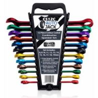 Autojack 12 Piece Multi-coloured Combination Spanner Set
