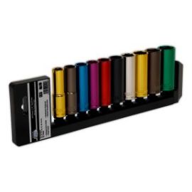 Autojack 1/2 SQ Drive 10pc Metric Professional Deep Socket Set