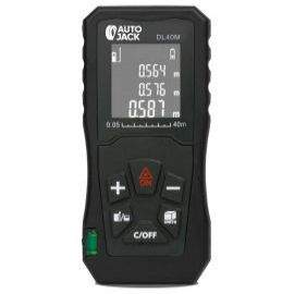 Autojack Handheld Digital Laser Point Distance Meter Tape Range Finder Measure 40m 131ft
