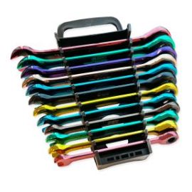 Autojack 12 Piece Multi-coloured Ratchet Spanner Set