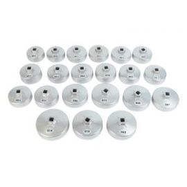 Autojack 23pcs Oil Filter Removal Cap Cup Wrench Socket Tool Kit compatible for BMW VW Universal