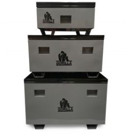 GORILLA Site Boxes x3 Heavy Duty Storage Safes for Garage, Workshop & Vans