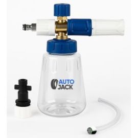 Autojack Detailing Snow Foam Cannon Lance 1 L Compatible with Karcher K2 to K7 Pressure Washers Brass Nozzle, Leak Proof Bottle & Adjustable Spray