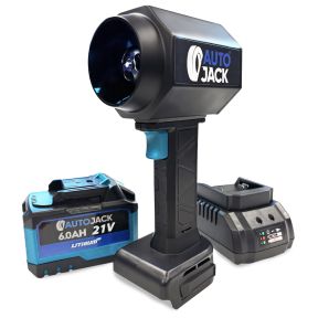 Autojack Cordless Brushless Air Blower Car Dryer Multi-Purpose Use 130000 RPM 6Ah Battery 21V Heavy Duty High Power