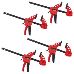 Lumberjack Mini Fast Clamps Bar One Handed Quick Grip Clamp Set