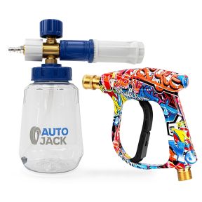 Autojack 4000 PSI High Pressure Stubby Gun + Snow Foam Cannon Lance Bundle