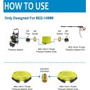 Autojack 3 Pack Stubby Lance 20m Hose & Snow Foam Cannon | High Pressure Jet Wash Kit Up to 5000 PSI | M22-14mm Quick Release for Karcher, Nilfisk, Stihl, Gerni, Bosch