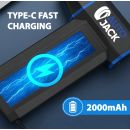 Autojack Mini Cordless Jet Blower Compressed Air Duster 130000RPM, 60m/s Turbo Airflow, 4-Speed