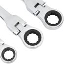 Autojack Metric Double Box End Ratchet Wrench Set 5 Piece Extra Long Flex Head