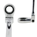 Autojack Metric Double Box End Ratchet Wrench Set 5 Piece Extra Long Flex Head