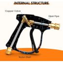 Autojack High Pressure Washer Gun 4000PSI with 5 Quick-Connect Nozzles M22-14mm Inlet, 1/4 Inch Outlet