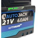 Autojack Cordless Brushless Air Blower Car Dryer Multi-Purpose Use 130000 RPM 6Ah Battery 21V Heavy Duty High Power