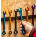 Autojack 12 Piece Multi-coloured Ratchet Spanner Set