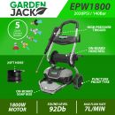 Gardenjack Electric Pressure Washer 140 Bar Jet Wash Garden Wash