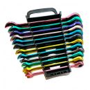 Autojack 12 Piece Multi-coloured Ratchet Spanner Set