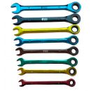Autojack 12 Piece Multi-coloured Ratchet Spanner Set
