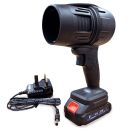 Autojack 21V Cordless Turbo Jet Blower Handheld Electric Leaf & Dust Blowing with Adjustable Speed, Includes Battery & Charger