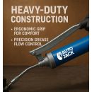 Autojack Heavy Duty Grease Gun, 10,000 PSI Lever Action, Bulk & Cartridge Loading, Air Release Valve, for Automotive, Agricultural, Industrial Use